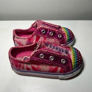 Twinkle Toes Pink Rainbow Sneakers kids 5